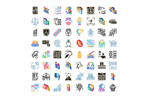 Download Collection of Abstract Icons for Diverse - Abstract icons Collection