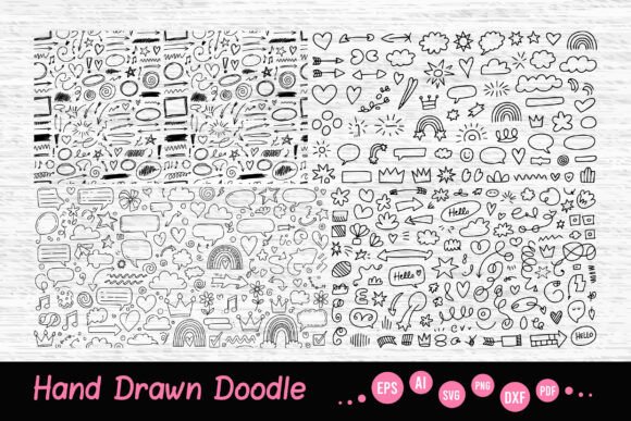 Download Mega SVG Hand Drawn Doodle Set - Svg Collection
