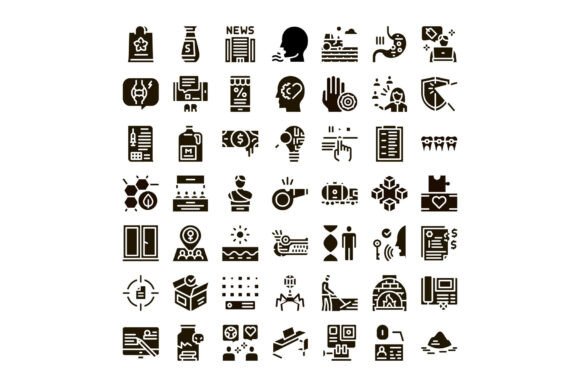 Download Various Abstract Icons Representing Dive - Abstract icons Collection
