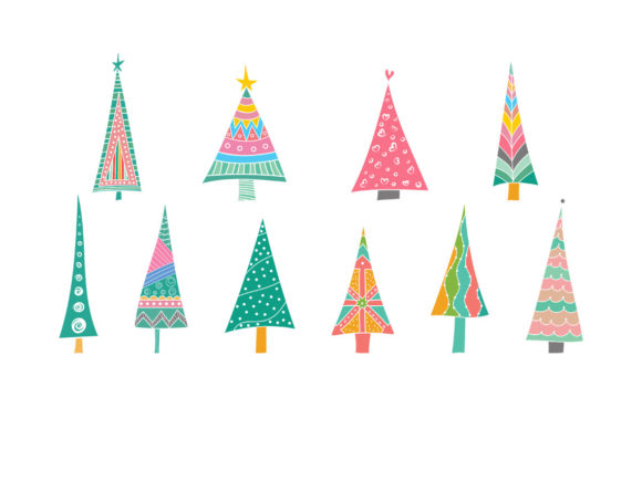 Download Boho Color Christmas Tree Bundle SVG - Svg Collection