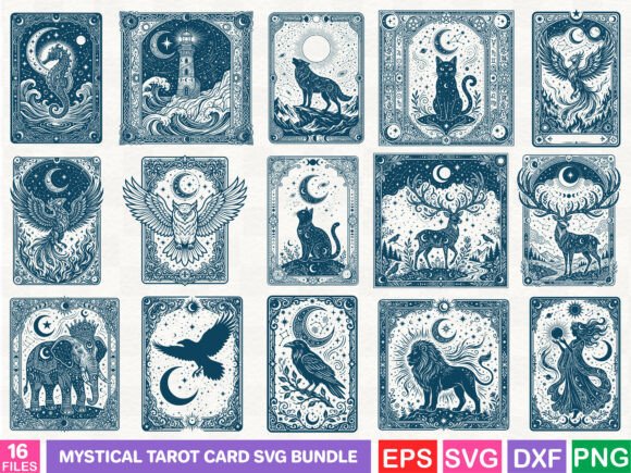 Download Mystical Tarot Card SVG Bundle - Svg Collection